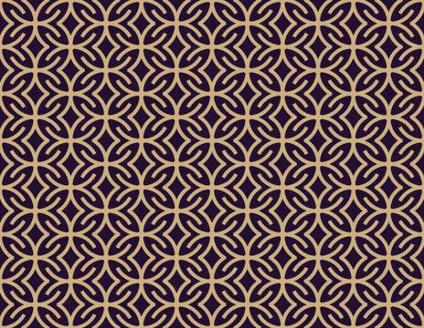 Vector seamless pattern. Modern stylish texture. Geometric linear ornament. Illustrazione stock