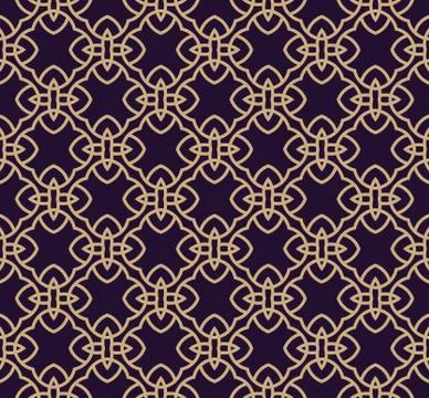 Vector seamless pattern. Modern stylish texture. Geometric linear ornament. Illustrazione stock