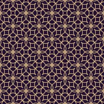 Vector seamless pattern. Modern stylish texture. Geometric linear ornament. Stock Illustration