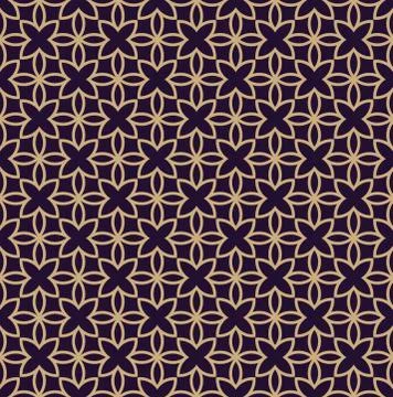 Vector seamless pattern. Modern stylish texture. Geometric linear ornament. Stock Illustration