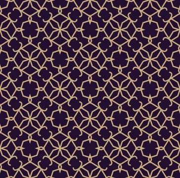Vector seamless pattern. Modern stylish texture. Geometric linear ornament. Illustrazione stock