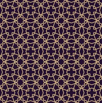 Vector seamless pattern. Modern stylish texture. Geometric linear ornament. Stock Illustration