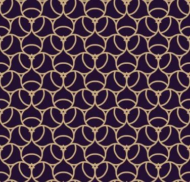 Vector seamless pattern. Modern stylish texture. Geometric linear ornament. 스톡 일러스트