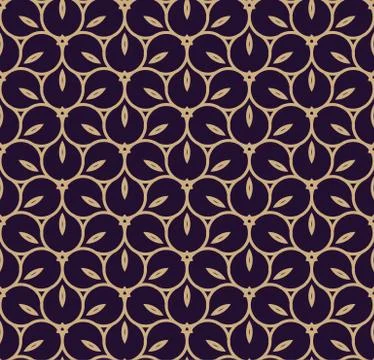 Vector seamless pattern. Modern stylish texture. Geometric linear ornament. Illustrazione stock