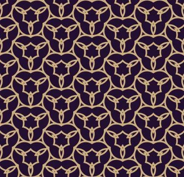 Vector seamless pattern. Modern stylish texture. Geometric linear ornament. Illustrazione stock