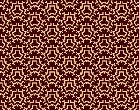 Vector seamless pattern. Modern stylish texture. Repeating linear ornament Stockillustratie