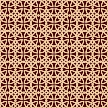 Vector seamless pattern. Modern stylish texture. Repeating linear ornament Stock Illustration