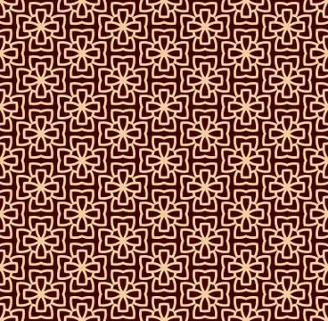 Vector seamless pattern. Modern stylish texture. Repeating linear ornament イラスト素材