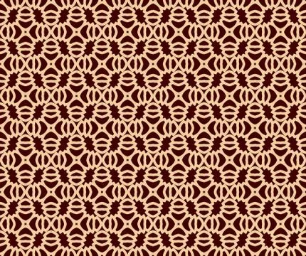 Vector seamless pattern. Modern stylish texture. Repeating linear ornament イラスト素材