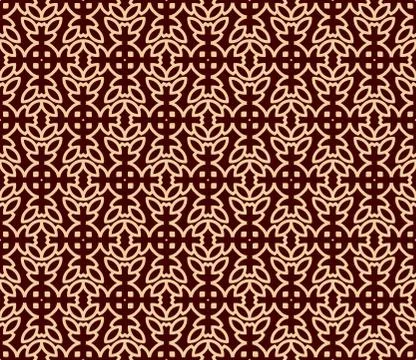 Vector seamless pattern. Modern stylish texture.linear ornament seamless patt Stock Illustration