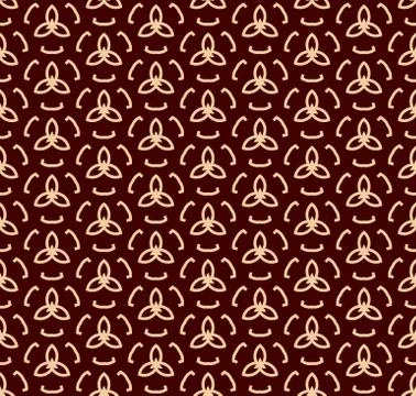 Vector seamless pattern. Modern stylish texture.linear ornament seamless patt Stock Illustration