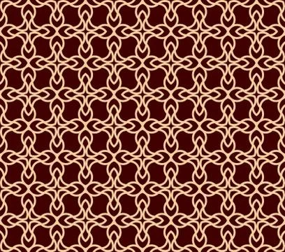 Vector seamless pattern. Modern stylish texture.linear ornament seamless patt Stockillustratie