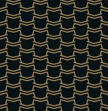 Vector seamless pattern. Modern stylish texture. Repeating geometric tiles fr Illustrazione stock