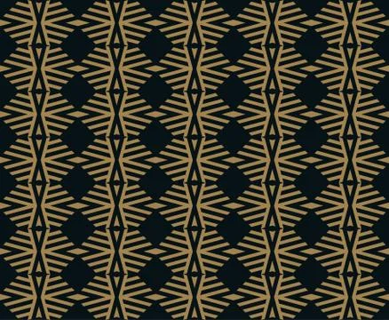 Vector seamless pattern. Modern stylish texture. Repeating geometric tiles fr Illustrazione stock