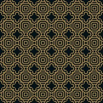 Vector seamless pattern. Modern stylish texture. Repeating geometric tiles fr Illustrazione stock