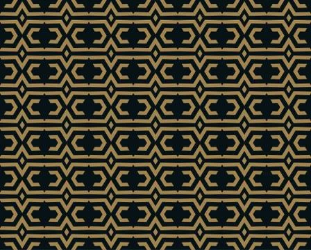 Vector seamless pattern. Modern stylish texture. Repeating geometric tiles fr Stock Illustration