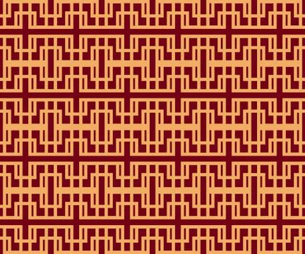 Vector seamless pattern. Modern stylish texture. Geometric striped ornament. Illustrazione stock