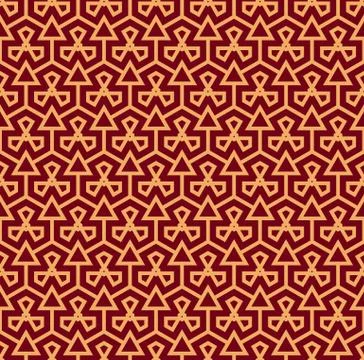 Vector seamless pattern. Modern stylish texture. Geometric striped ornament. Stock Illustration