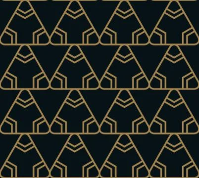 Vector seamless pattern. Modern stylish texture. Repeating geometric tiles fr Stock Illustration
