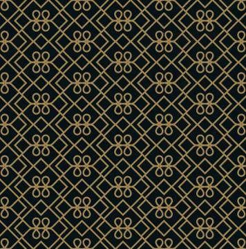 Vector seamless pattern. Modern stylish texture. Geometric linear ornament. Stockillustratie
