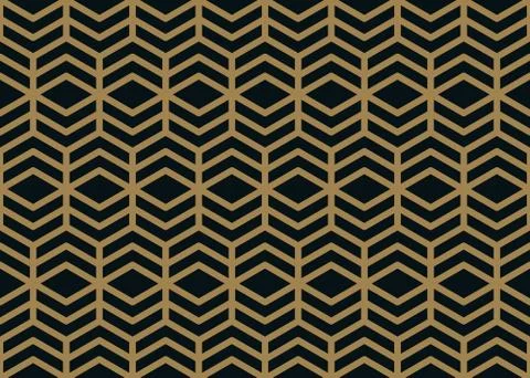 Vector seamless pattern. Modern stylish texture. Geometric striped ornament. Illustrazione stock