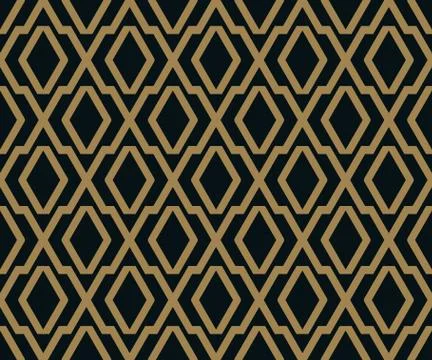 Vector seamless pattern. Modern stylish texture. Geometric striped ornament. イラスト素材