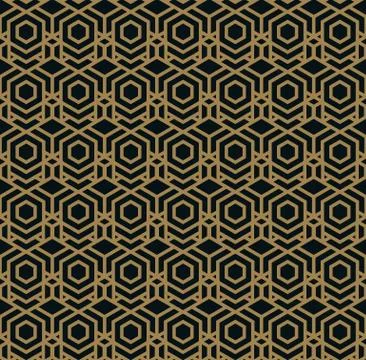 Vector seamless pattern. Modern stylish texture. Geometric striped ornament. Illustrazione stock