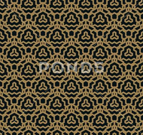 Vector seamless pattern. Modern stylish texture. Geometric linear ornament. Stock-Illustration