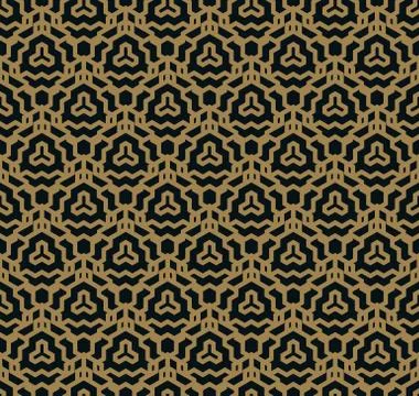 Vector seamless pattern. Modern stylish texture. Geometric linear ornament. イラスト素材