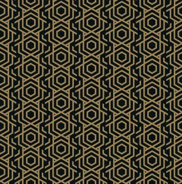 Vector seamless pattern. Modern stylish texture. Geometric striped ornament. 스톡 일러스트