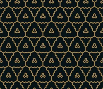 Vector seamless pattern. Modern stylish texture. Repeating geometric tiles fr Stock Illustration