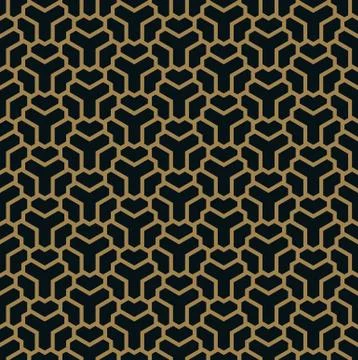 Vector seamless pattern. Modern stylish texture. Geometric striped ornament. Illustrazione stock