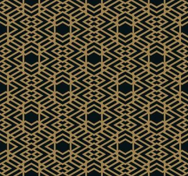 Vector seamless pattern. Modern stylish texture. Geometric striped ornament. Illustrazione stock