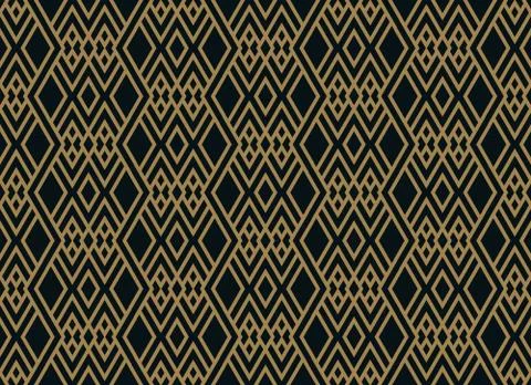 Vector seamless pattern. Modern stylish texture. Geometric striped ornament. イラスト素材