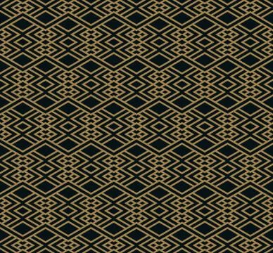 Vector seamless pattern. Modern stylish texture. Geometric striped ornament. Illustrazione stock