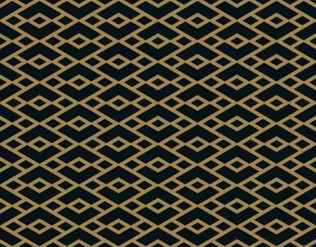 Vector seamless pattern. Modern stylish texture. Geometric striped ornament. Illustrazione stock