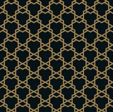 Vector seamless pattern. Modern stylish texture. Geometric striped ornament. Illustrazione stock