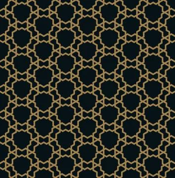 Vector seamless pattern. Modern stylish texture. Geometric linear ornament. イラスト素材