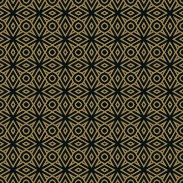 Vector seamless pattern. Modern stylish texture. Geometric striped ornament. 库存插图