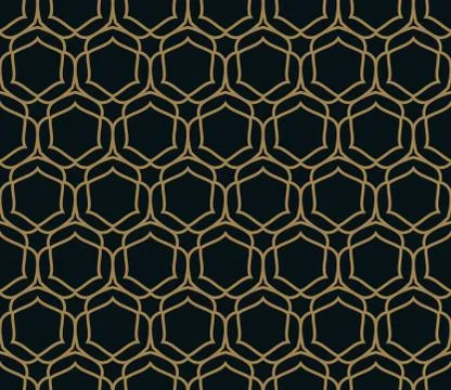 Vector seamless pattern. Modern stylish texture. Geometric striped ornament. Stock Illustration