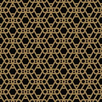 Vector seamless pattern. Modern stylish texture. Repeating geometric tiles wi Stock Illustration