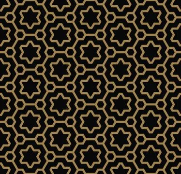Vector seamless pattern. Modern stylish texture. Repeating geometric tiles wi Stock Illustration