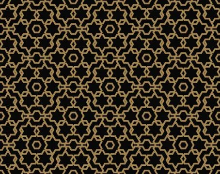 Vector seamless pattern. Modern stylish texture. Repeating geometric tiles wi Illustrazione stock