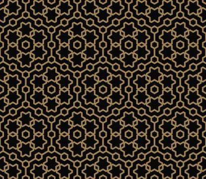 Vector seamless pattern. Modern stylish texture. Repeating geometric tiles wi Illustrazione stock