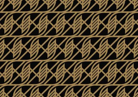 Vector seamless pattern. Modern stylish texture. Repeating abstract backgroun Stock Illustration