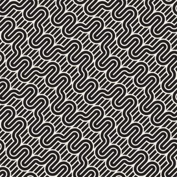 Vector seamless pattern. Modern stylish texture. Repeating abstract background Illustrazione stock