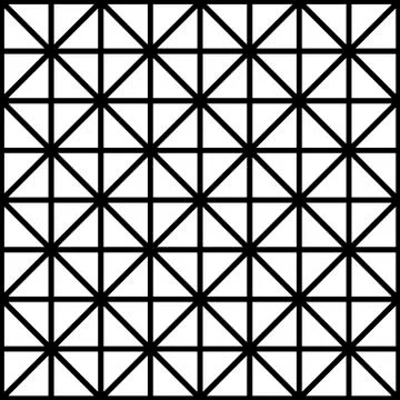 Vector seamless pattern. Modern stylish texture with monochrome trellis. Stock Illustration