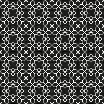 Vector seamless pattern. Modern stylish texture. Repeating geometric tiles wi Stock Illustration