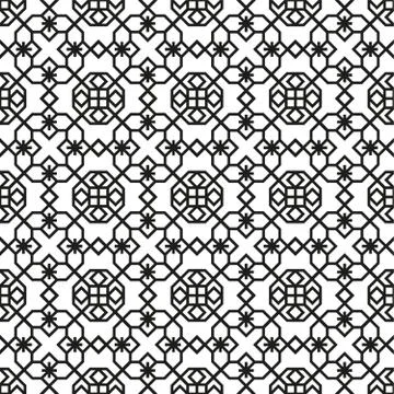 Vector seamless pattern. Modern stylish texture. Repeating geometric tiles wi Stock Illustration