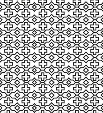 Vector seamless pattern. Modern stylish texture. Repeating geometric tiles wi Stock Illustration